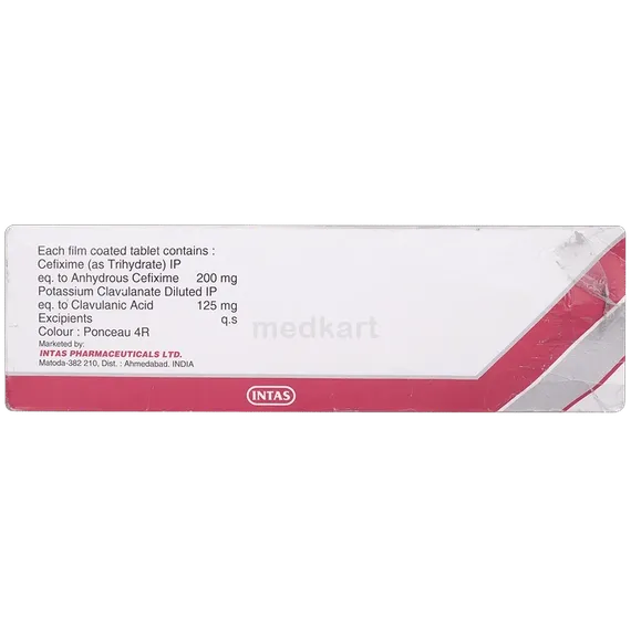 ceftas cv 200mg tablet 10's